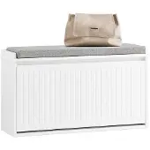 SoBuy Skobänk med dyna FSR98-L-W