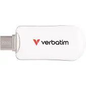 Verbatim Plectra - USB flash-enhet - 256 GB - USB 3.2 Gen 1 / USB-C - vit