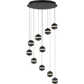 Schöner Wohnen Pendellampa Lini, dimbar, Svart, Vardagsrum / matsal, Syntetmaterial, Modern