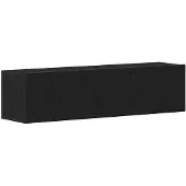 vidaXL TV-bänk svart ek 120x30x30,5 cm konstruerat trä