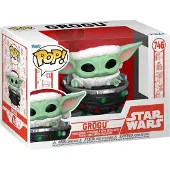 Funko POP! Stjärnornas krig: Mandolorian Grogu Barnvagn Holiday Pop! Vinyl