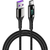 INF USB-C PD snabbladdningskabel 100 W Svart 2 m