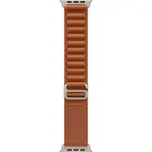 Apple - Slinga för smart klocka - 49 mm, naturlig titanfinish - Medelstorlek - terrakotta - för Watch Hermès Series 9, SE 3, Series 10, Series 11, ...