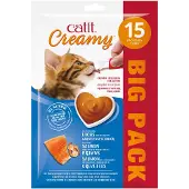 Catit Creamy kattgodis, lax med räkor 15x10 g