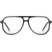 HUGO Black-acetate optical frames with tubular temples