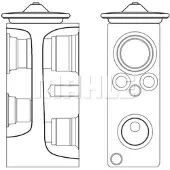 MAHLE ORIGINAL Ventil för luftkonditionering AVE 3 000S