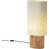 QAZQA Japandi Golvlampa Trä med Linnéskärm 70cm - Lamel