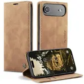 CASEME iPhone Air 013 Series Plånboksfodral - Brun