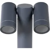 PRIOS Pollare Tulimar , dimbar, Svart, Aluminium / grå / zink, Modern, Utomhuslampa