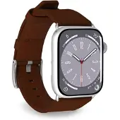 Puro PUAW40ECLASSICBRWN, Klockarmband, Apple, Apple Watch, Läder, Metall, Silver