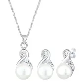 Elli Smyckeset 'Infinity' silver / pärlvit