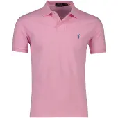 Ralph Lauren för män. 710795080004 Piképolotröja med smal passform rosa (XL), Casual, Bomull, Kort ärm