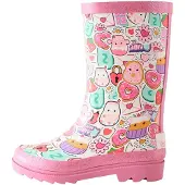 Next Gummistövel 'Squshmallows Wellies' turkos / syrén / orange / rosa