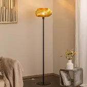 Domiluce Golvlampa Vento , Mässing / guld, Vardagsrum / matsal, Metall, Modern, Golvlampa