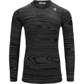 Aclima Men's WarmWool Crew Neck Black Motion