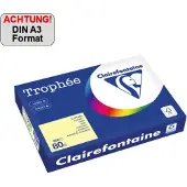 Clairefontaine 80g A3 papper | gul | 1884PC | 500 ark [5,2kg]