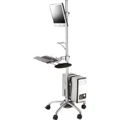 Roline PC-/Monitorvagn Tiltbar, Justerbar i höjd