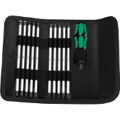 Wera 88/1 Utbytbara blad set 11 delar Spår, Stjärnspår Phillips, Stjärnspår Pozidriv, Inner-TORX, Inner-sexkantig Verkstad