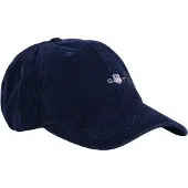 Gant för män. 9900213 Corduroy Shield keps marinblå (OSFA), Casual, Bomull, Marino