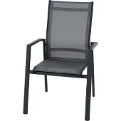 Siena Garden Tauro S83265 Trädgårdsstol Aluminium Antracit (matt), Grå
