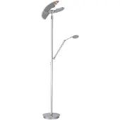 Paul Neuhaus Golvlampa , Mutil, dimbara, Grå, Vardagsrum, Metall, Modern
