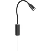 FISCHER&HONSEL GMBH LED vägglampa Sten, dimbar, Svart, Vardagsrum / matsal, Metall, Modern, LED-vägglampa, vägglampa inomhus