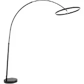 LUCANDE Golvlampa , Virvera, Svart, Vardagsrum, Metall, Modern