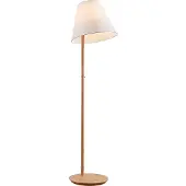 LUCANDE Golvlampa Jinda , Vitt / opal, Vardagsrum / matsal, Textil / tyger / siden, Skandinavisk, Golvlampa