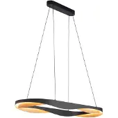 Highlight Pendellampa Ascoli, dimbar, Svart, Vardagsrum / matsal, Metall, Modern