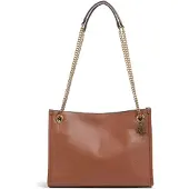 Ralph Lauren för kvinnor. 431980173001 Bradleys väska i brunt läder (OSFA), Beige, Casual, Hud