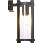 LUCANDE Vägglampa utomhus Brienne , dimbar, Svart, Aluminium / grå / zink, Modern, Utomhusvägglampa