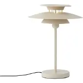 QAZQA Retrobordslampa beige stål 45 cm - Pauly