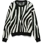 Vero Moda Tröja 'VMSilje' kräm / svart