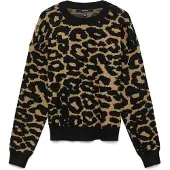 Vero Moda Tröja 'VMSilje' brun / svart