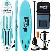 Aktive Planche de paddle gonflable - AKTIVE - 320x81x15 cm - Surface antidérapante - Supporte 140 kg - PVC simple couche