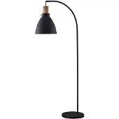LINDBY Golvlampa , Trebale, Svart, Vardagsrum, Metall, Skandinavisk