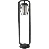 LUCANDE Pollare uthomus Chandan , dimbar, Svart, Aluminium / grå / zink, Modern, Utomhuslampa