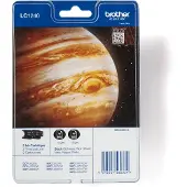 Brother LC1240BKBP2 svart bläckpatron 2-pack (original)