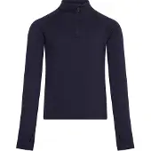 Icebreaker - Underställ barn - K Merino 260 Tech LS Half Zip Midnight Navy för UnisexUll - Barnstorlek 6 år - Marinblå