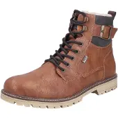 Rieker Boots med snörning brun / konjak / mörkgrå