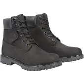 Timberland svarta läder snörade stövlar