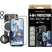 PanzerGlass 4-in-1 Protection Displayskyddsglas Apple iPhone 16 1 st Anti-fingeravtryck, repbeständig B1291+2861+1283+S