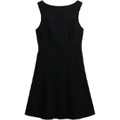 Superdry för kvinnor. W8012000A Klänning LBD Scoop svart (XS), Casual, Polyester, Ärmlös / Hängselbyxor