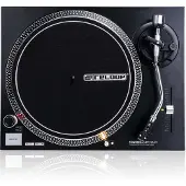 Reloop RP-1000 MK2, Remdriven DJ-skivtallrik, 33 1/3,45 RPM, 0,25%, 50 dB, 1 s, Likströmsmotor