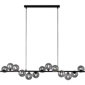 Schöner Wohnen Glas pendellampa Dubai, Svart, Vardagsrum / matsal, Metall, Modern, Pendellampa