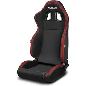 Sparco Skålstol - SPARCO - R100 MY22 - Svart/Röd - Justerbar - Optimal komfort
