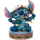 Disney Stitch Dekorativ Figur Insvept I Julbelysning
