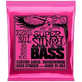 Ernie Ball 2834 Hybrid Slinky bassträngar, Nickel - stål för 4-strängad elbas