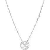 Fossil halsband Romantic Cut Out Sterling Silver Pendant Necklace JFS00527040