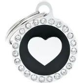My Family Glam Cirkelformad Id-bricka Med Hjärta